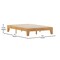 Flash Furniture Natural Pine Full Size Solid Wood Platform Bed YKC-1090-F-NAT-GG - alternate 9